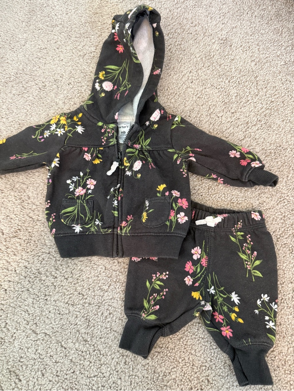 Carter's Floral Hoodie & Joggers Set